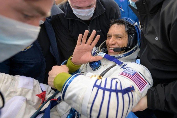 Frank Rubio ou mais de um ano na ISS - (crédito: NASA) Frank Rubio ou mais de um ano na ISS - (crédito: NASA)