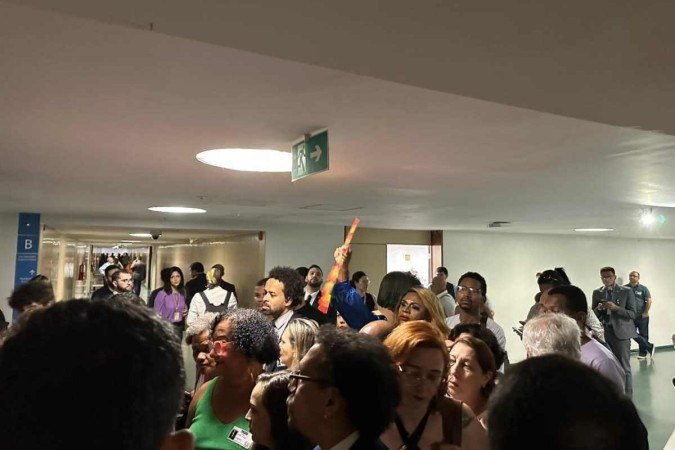 Presidente do colegiado, deputado Fernando Rodolfo (PL-PE) proibiu a entrada dos representantes da comunidade LGBTQIAP+ -  (crédito: Aline Brito/CB/DA.Press)