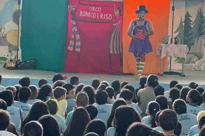 Herdeiras do Mestre prepara últimos espetáculos para escola publica em samambaia  -  (crédito: Divulgação/Circo Boneco e Riso )