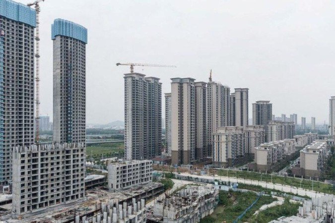 Falência da Evergrande expôs a crise imobiliária na China - (crédito: Getty Images) Falência da Evergrande expôs a crise imobiliária na China - (crédito: Getty Images)