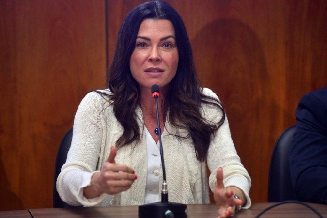 A secretária Marcela Passamani comemorou a presença dos eleitores