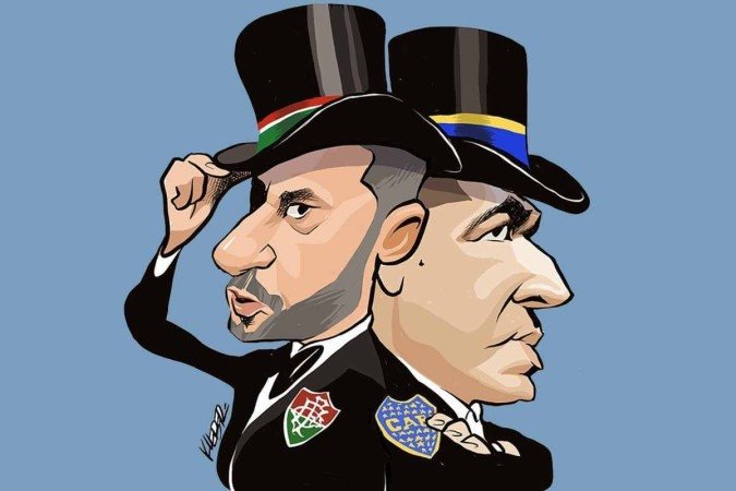 Fred é diretor de Planejamento Esportivo do Fluminense; Riquelme é vice-presidente do Boca Juniors - (crédito: Kleber Sales/CB.DA Press) Fred é diretor de Planejamento Esportivo do Fluminense; Riquelme é vice-presidente do Boca Juniors - (crédito: Kleber Sales/CB.DA Press)