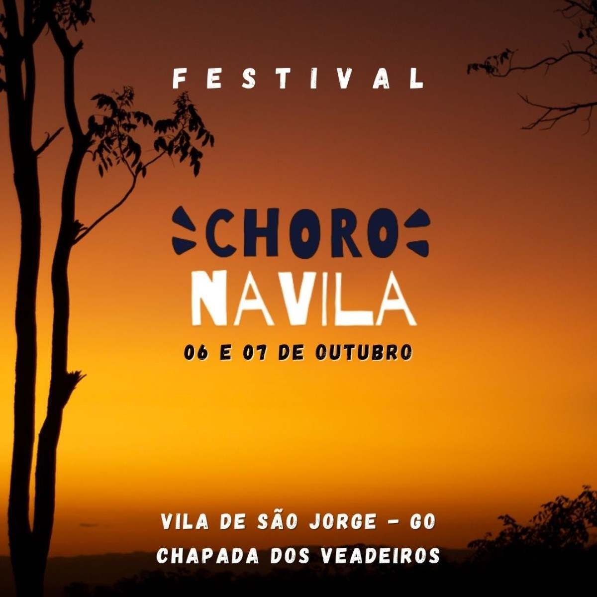 Fim de semana (6 e 7/10) na Chapada terá edição do Festival Choro na Vila