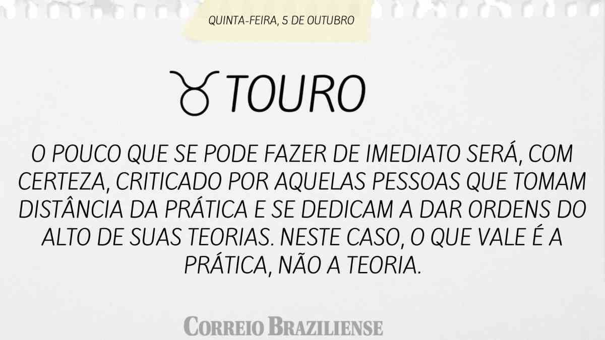 TOURO | 5 DE OUTUBRO