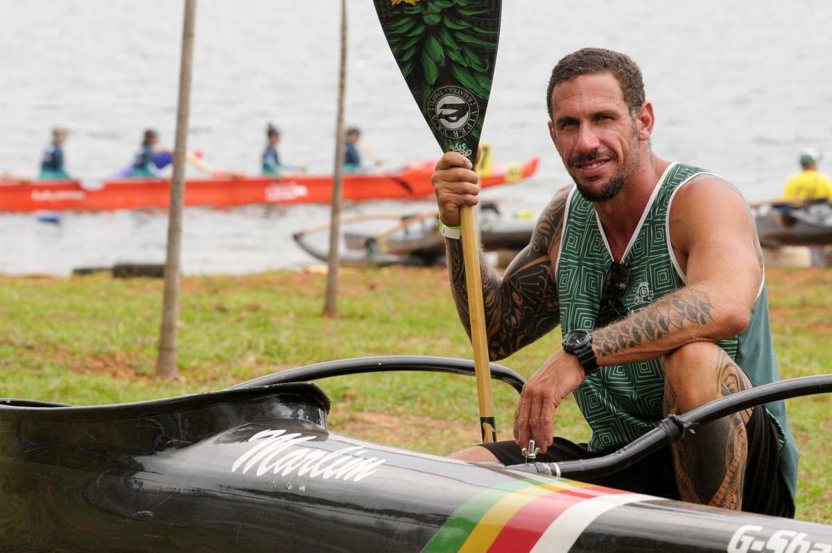 O atleta brasiliense Rafael Maia participou da equipe do mundial em 2018, no Taiti, ficando como a quarta melhor canoa do mundo