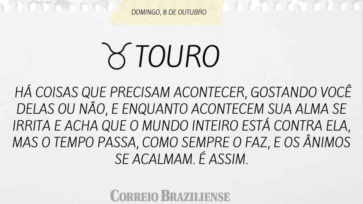 TOURO | 8 DE  OUTUBRO