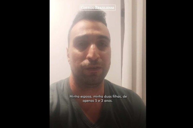 Israelense reconhece família sequestrada em vídeo do Hamas -  (crédito: Reprodução/Material cedido ao Correio)