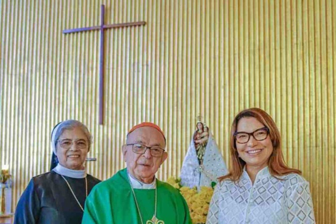 Janja organiza missa em homenagem ao Círio de Nazaré -  (crédito: Ricardo Stuckert/Planalto)