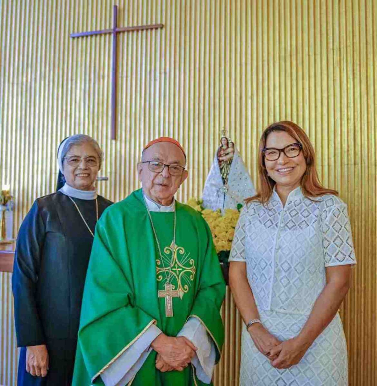 Janja organiza missa em homenagem ao Círio de Nazaré no Alvorada