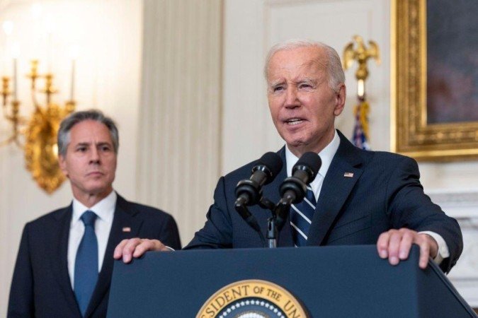 O presidente dos Estados Unidos afirmou que apoiará Israel e que garantirá a disponibilidade da ajuda necessária. - (crédito: Getty Images) O presidente dos Estados Unidos afirmou que apoiará Israel e que garantirá a disponibilidade da ajuda necessária. - (crédito: Getty Images)