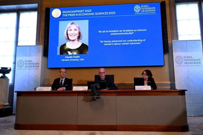 O Prêmio Nobel de Economia foi concedido à economista americana Claudia Goldin       -  (crédito:  JONATHAN NACKSTRAND / AFP)