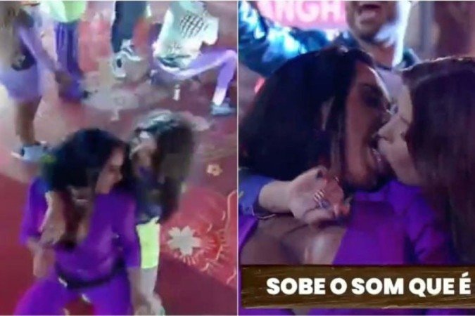 Simioni e Jaqueline - (crédito: Reprodução/Playplus) Simioni e Jaqueline - (crédito: Reprodução/Playplus)