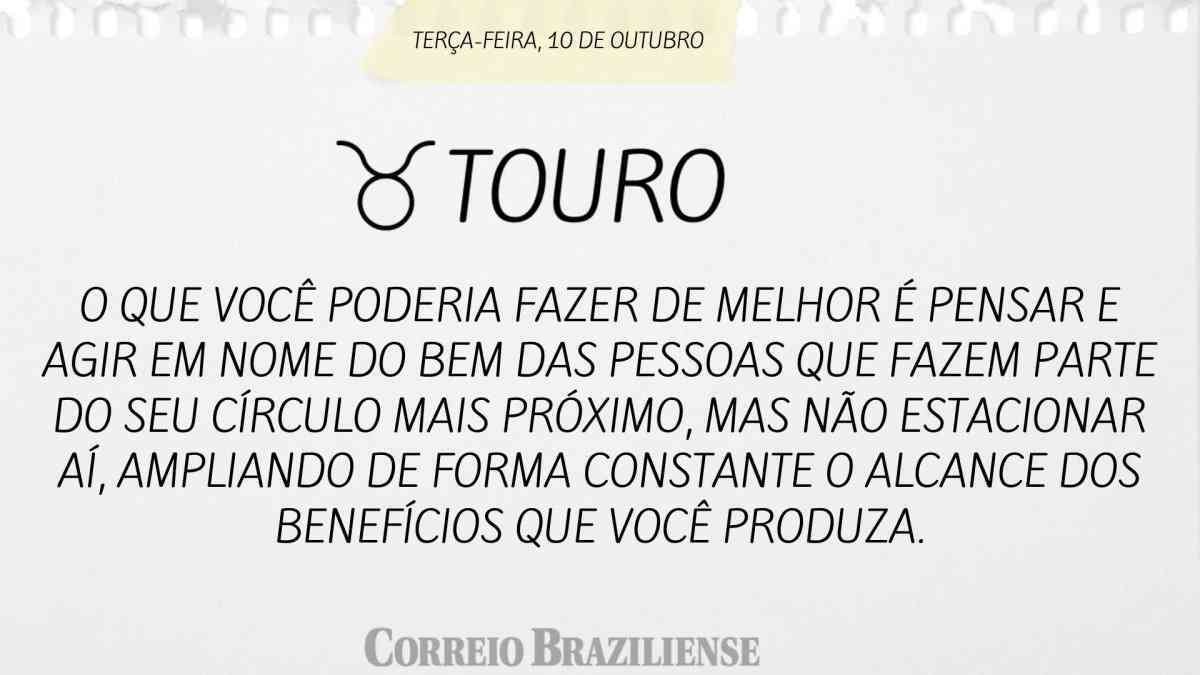 TOURO | 10 DE OUTUBRO