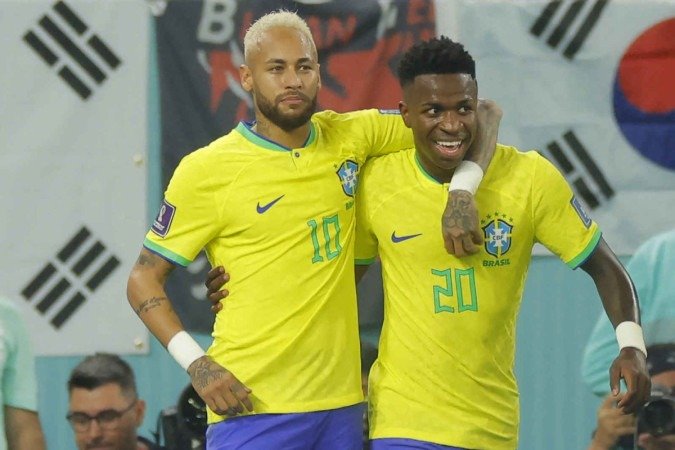 Vini Jr volta à Seleção para dividir de vez protagonismo com Neymar - (crédito: Jogada10) Vini Jr volta à Seleção para dividir de vez protagonismo com Neymar - (crédito: Jogada10)