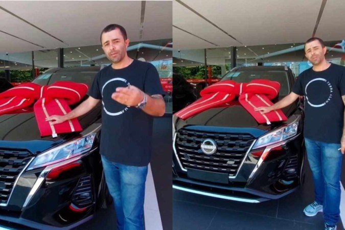 O motorista compartilhou o momento pelo Instagram. O motorista compartilhou o momento pelo Instagram.
