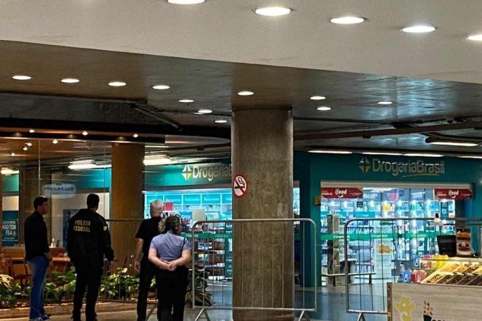 A área está isolada, mas as operações aéreas continuam normalmente. - (crédito: Anna Beatriz Santos/CB/DA PRESS) A área está isolada, mas as operações aéreas continuam normalmente. - (crédito: Anna Beatriz Santos/CB/DA PRESS)