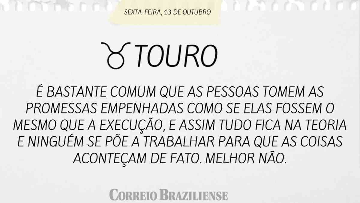 TOURO  | 13 DE OUTUBRO 