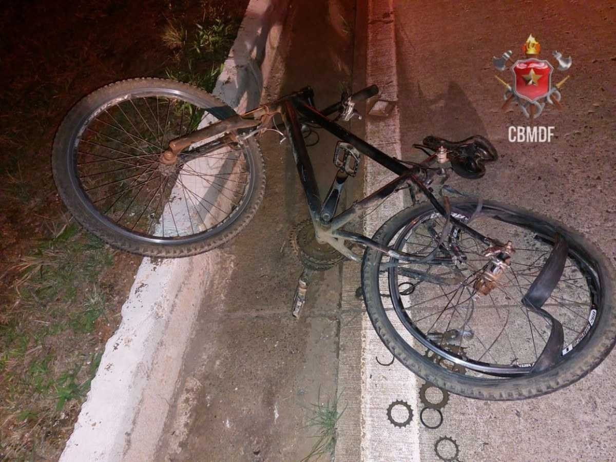 Ciclista morre após colisão com ônibus, próximo ao Catetinho