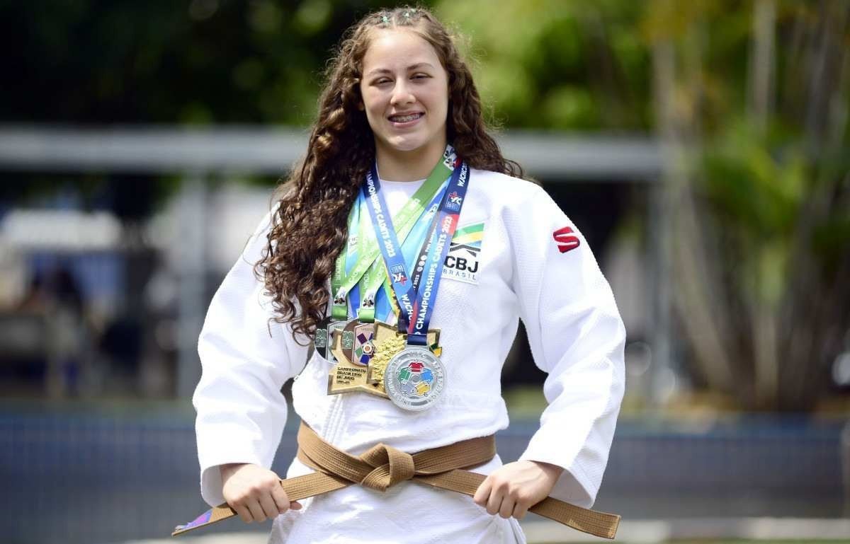  13/10/2023 Crédito: Marcelo Ferreira/CB/D.A Press. Brasil. Brasília - DF -  Sophia Câmara conquista a prata no Mundial Sub-18 de Judô