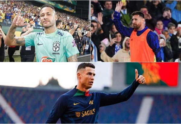 Reprodução/ Instagram/ cristiano/ leomessi/ neymarjr