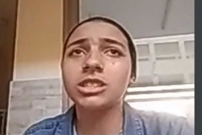 "Eu não quero morrer", relata brasileira Shahed Al Banna, de 18 anos, em Gaza  -  (crédito: Reprodução/ Twitter/  GloboNews)
