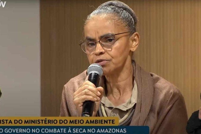 A ministra do Meio Ambiente, Marina Silva, deu uma coletiva sobre os esforços de combate aos incêndios no Amazonas - (crédito: Reprodução/YouTube) A ministra do Meio Ambiente, Marina Silva, deu uma coletiva sobre os esforços de combate aos incêndios no Amazonas - (crédito: Reprodução/YouTube)