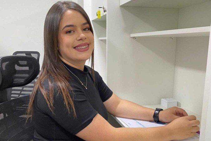 Nathalia Gomes estuda há um ano e fez cinco seleções para policial - (crédito: Bruno Azambuja) Nathalia Gomes estuda há um ano e fez cinco seleções para policial - (crédito: Bruno Azambuja)
