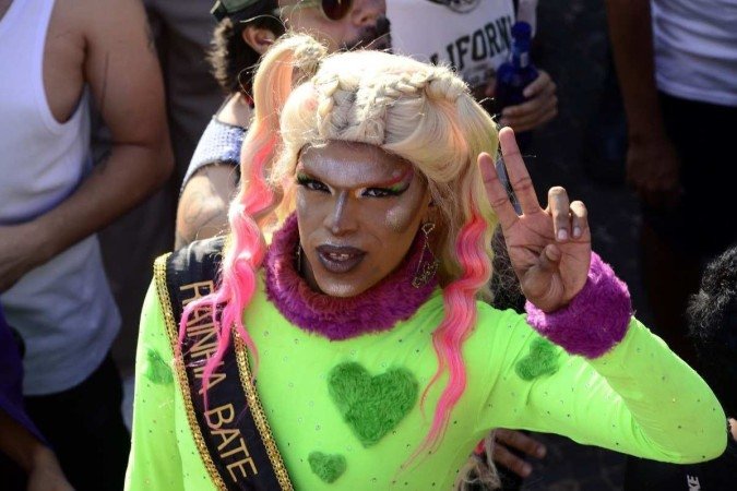 Para a drag queen Pérola Negra, a para é um momento de libertação 