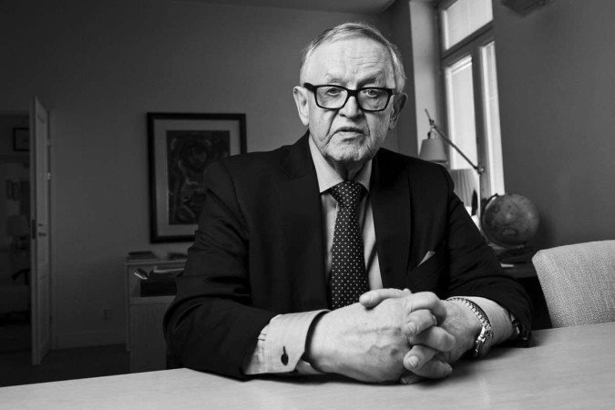 Ex-presidente finlandês e Nobel da Paz Martti Ahtisaari -  (crédito: Roni Rekomaa / LEHTIKUVA / AFP)