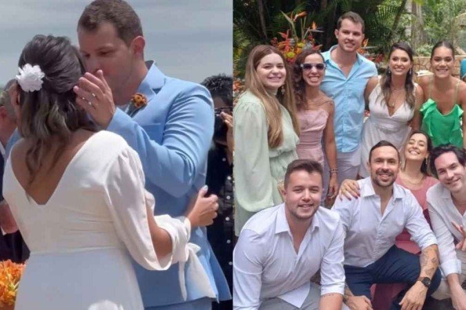 Viih Tube e Elizer marcam presença em casamento da ex-namorada do influenciador - (crédito: Reprodução Instagram) Viih Tube e Elizer marcam presença em casamento da ex-namorada do influenciador - (crédito: Reprodução Instagram)