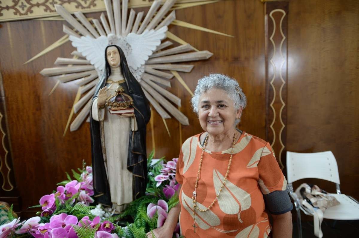 Luisa Sampaio veio do Ceará para participar das festividades