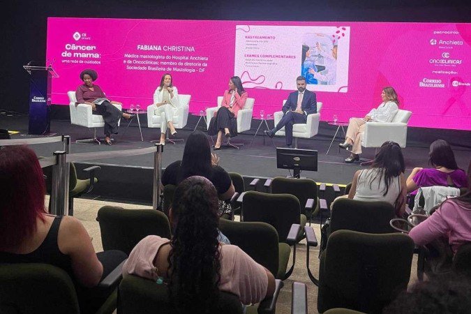 Avanços nos diagnósticos e tratamentos no CB.Debate: Câncer de mama: uma rede de cuidados - (crédito: Sarah Paes/CB) Avanços nos diagnósticos e tratamentos no CB.Debate: Câncer de mama: uma rede de cuidados - (crédito: Sarah Paes/CB)
