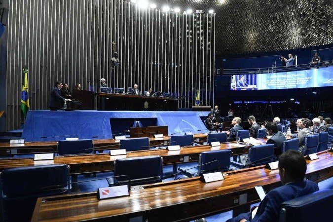 Plenário do Senado Federal durante sessão de debates temáticos para discutir PEC 8/2021 - (crédito: Roque de Sá/Agência Senado) Plenário do Senado Federal durante sessão de debates temáticos para discutir PEC 8/2021 - (crédito: Roque de Sá/Agência Senado)