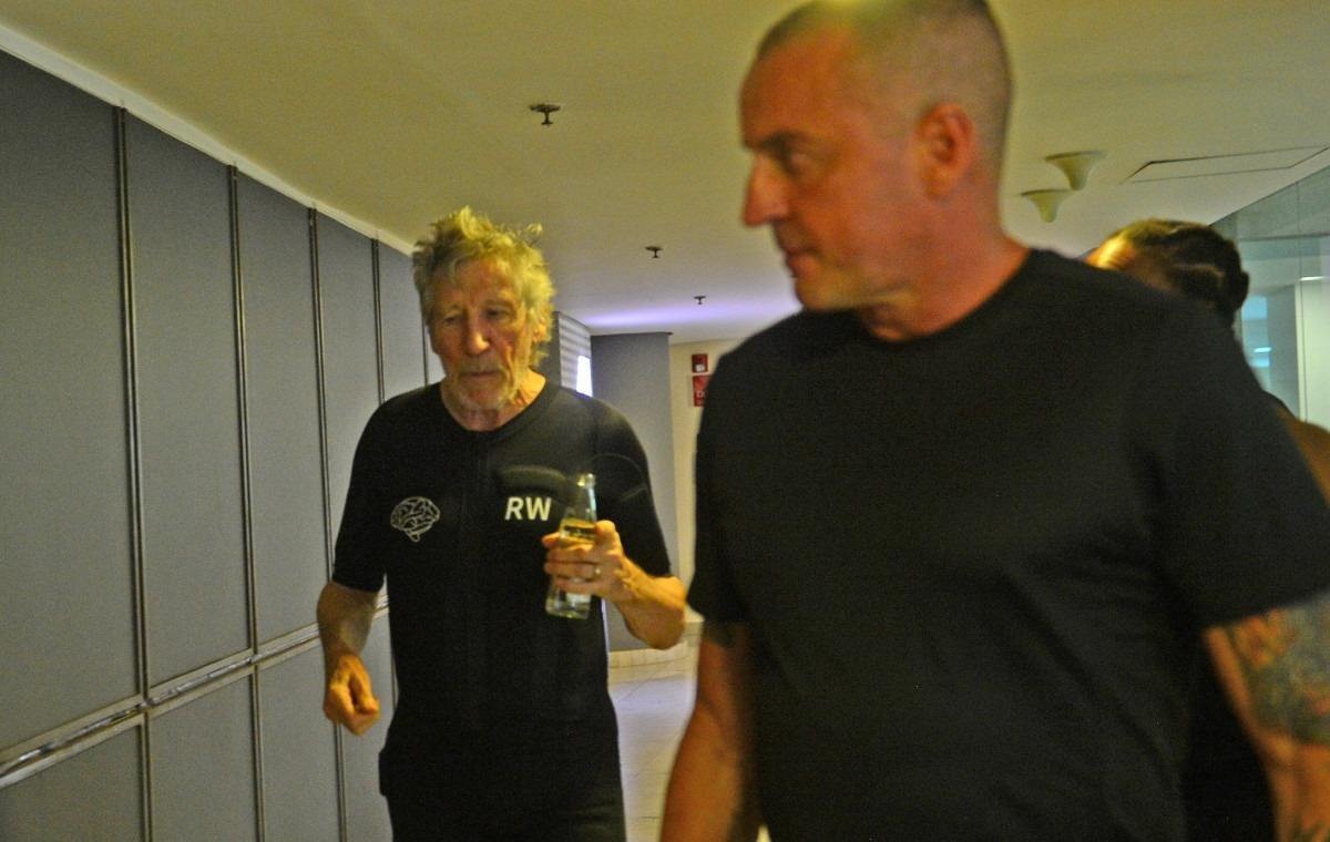 Roger Waters está hospedado no Meliá e  tem malhado na hora do almoço