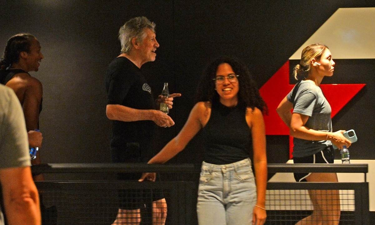 Roger Waters está hospedado no Meliá e  tem malhado na hora do almoço