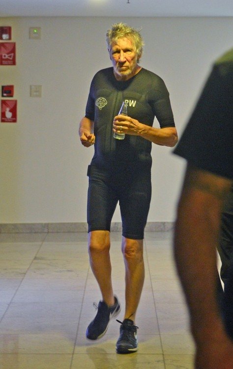 Roger Waters está hospedado no Meliá e  tem malhado na hora do almoço -  (crédito:  Ed Alves/CB/DA.Press)