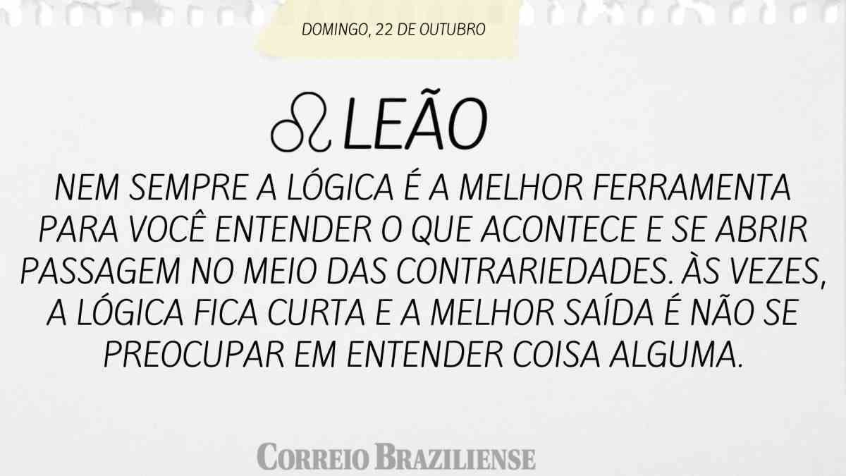 LEÃO | 22 DE OUTUBRO