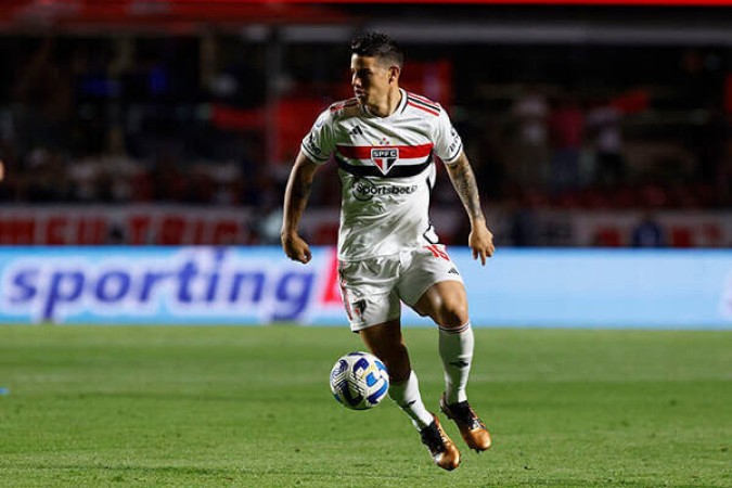 O São Paulo dominou o Grêmio na partida inteira disputada neste sábado, no Morumbi -  (crédito: Jogada10)