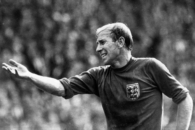 Bobby Charlton na final da Copa do Mundo de 1966 -  (crédito: AFP)