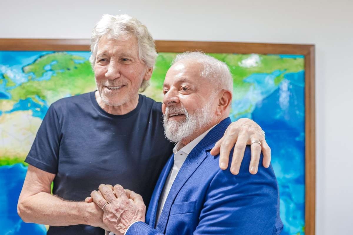 Presidente Lula recebe o músico Roger Waters.