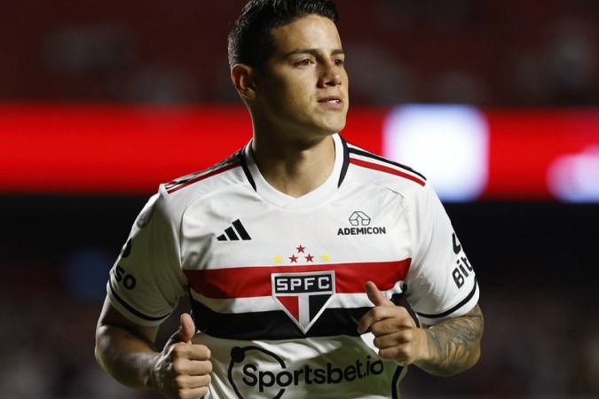 James vem se adaptando cada vez mais no São Paulo -  (crédito: Rubens Chiri/saopaulofc.net)