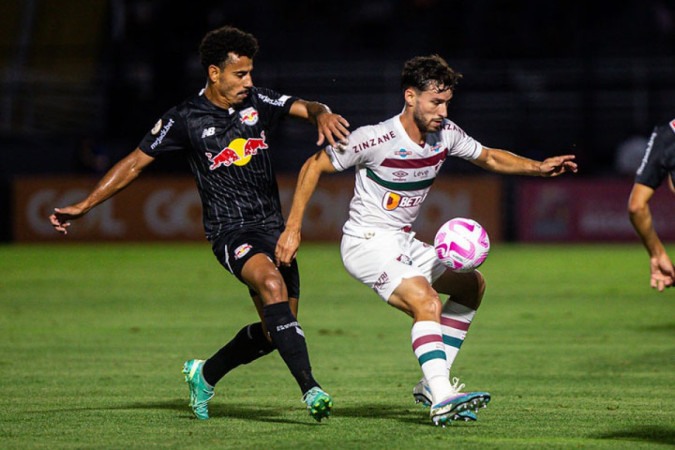 Bragantino abriu o placar e resistiu bravamente até o fim do duelo com o Fluminense -  (crédito:  MARCELO GONCALVES / FLUMINENSE)