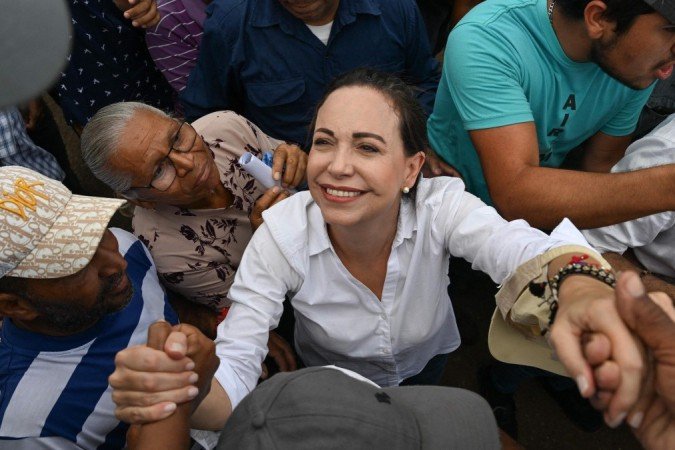Machado ganhou as eleições primárias da oposição por uma ampla margem de votos. - (crédito: Getty Images) Machado ganhou as eleições primárias da oposição por uma ampla margem de votos. - (crédito: Getty Images)