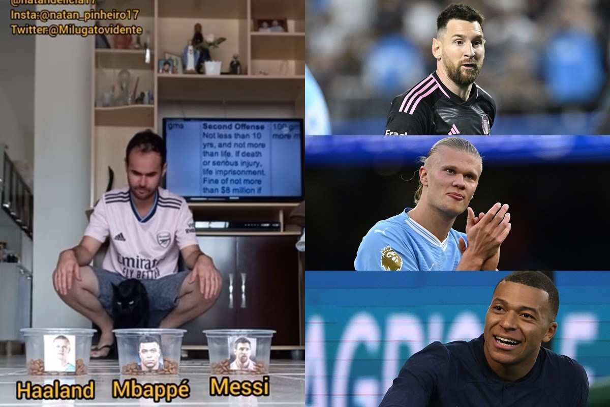 Messi, Mbappé ou Halland: gatinho Milu crava vencedor da Bola de Ouro