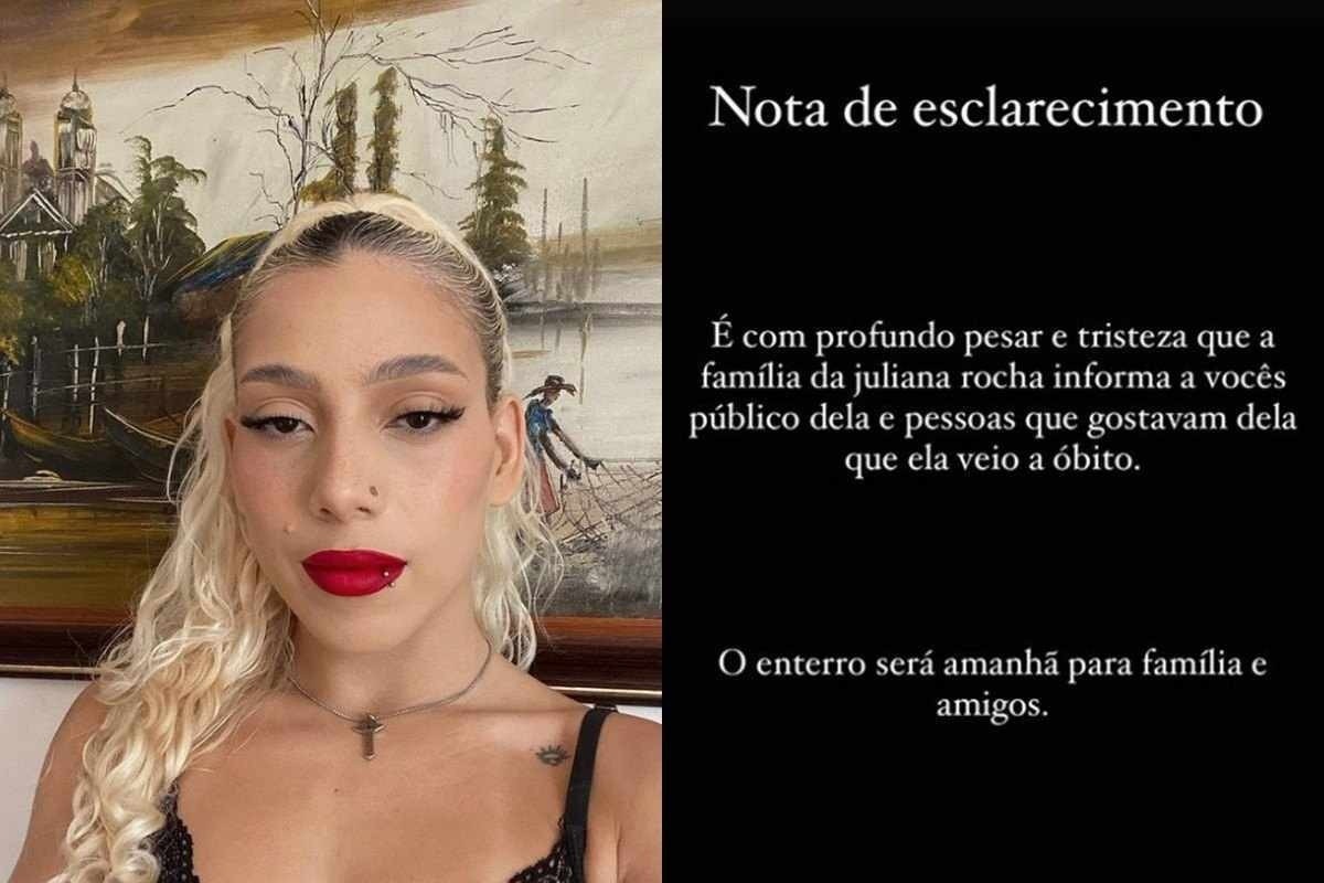 Morte da maquiadora e influenciadora Juliana Rocha é anunciada em perfil