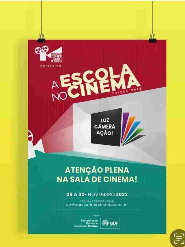 Projeto levará seis mil alunos de escola pública ao cinema gratuitamente