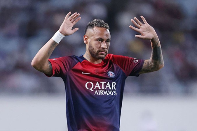 Neymar ficou seis anos no PSG -  (crédito: Paul Miller/AFP via Getty Images)