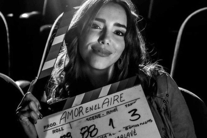 Alejandra nas gravações do filme 'Amor en el aire' - (crédito: Reprodução Instagram) Alejandra nas gravações do filme 'Amor en el aire' - (crédito: Reprodução Instagram)