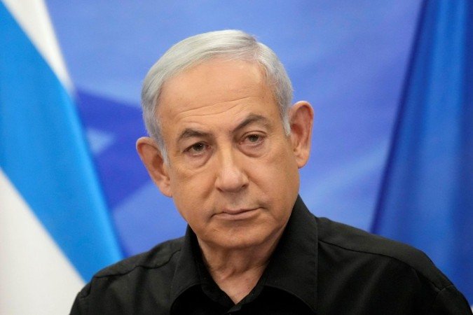 Benjamin Netanyahu disse que Israel se prepara para incursão em Gaza por terra -  (crédito: Reuters)