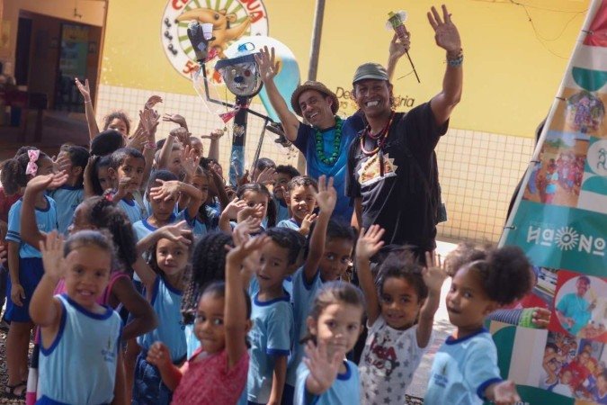 Ha Ono Beko completa 27 anos e promove oficinas de reciclagem e produção musical em escolas públicas - (crédito: Luis Nova/Divulgação) Ha Ono Beko completa 27 anos e promove oficinas de reciclagem e produção musical em escolas públicas - (crédito: Luis Nova/Divulgação)